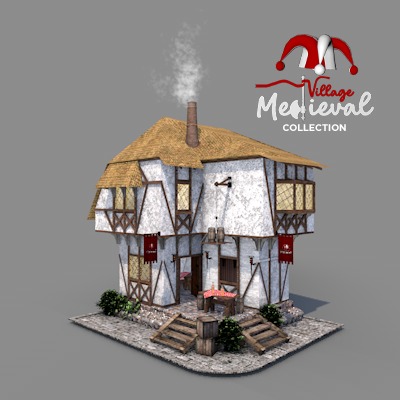 Medieval Tabern 3D model_10