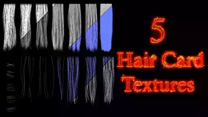 High-Quality Hair Texture Pack-4K