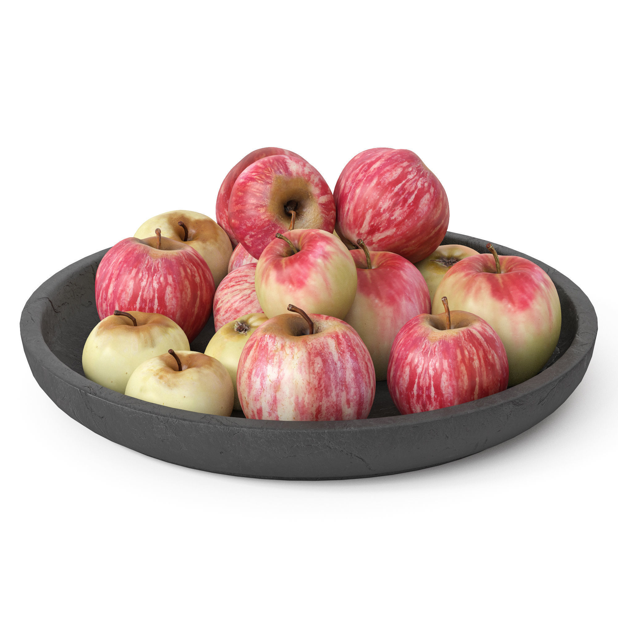 Decorative set of fruits 3D model_2