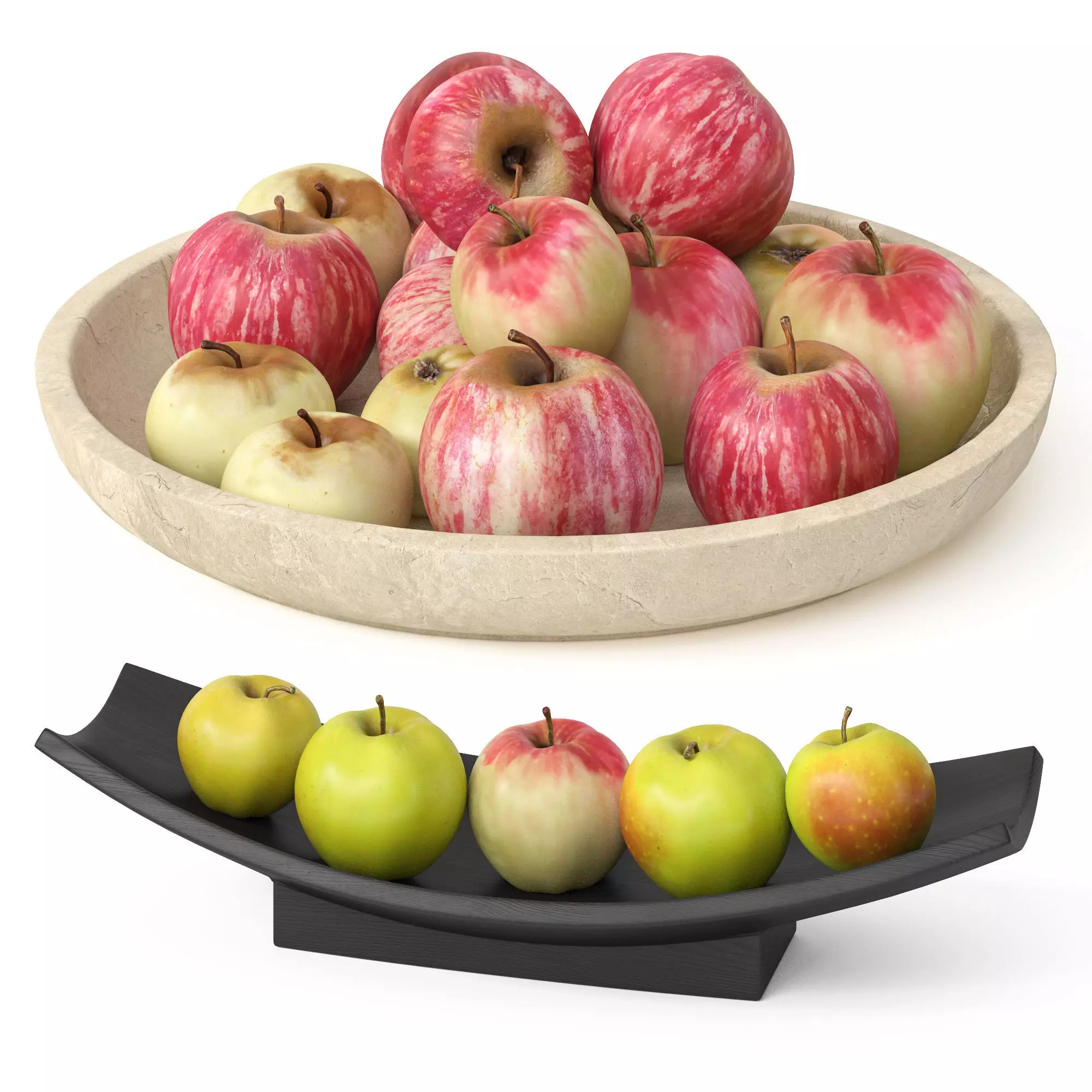 Decorative set of fruits 3D model_0