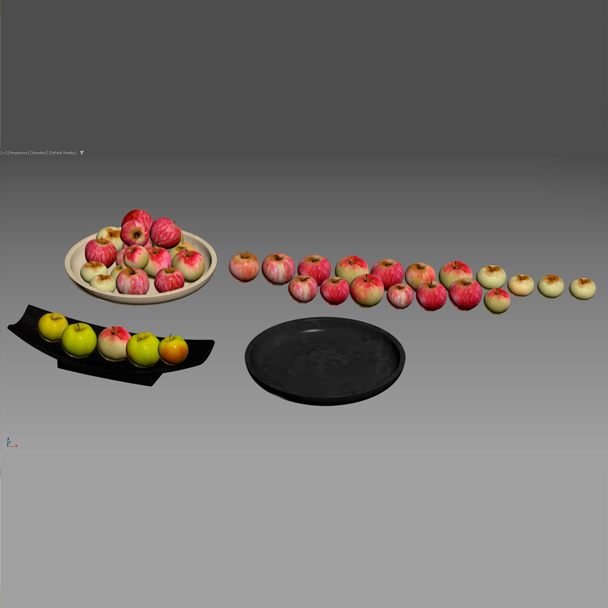 Decorative set of fruits 3D model_10