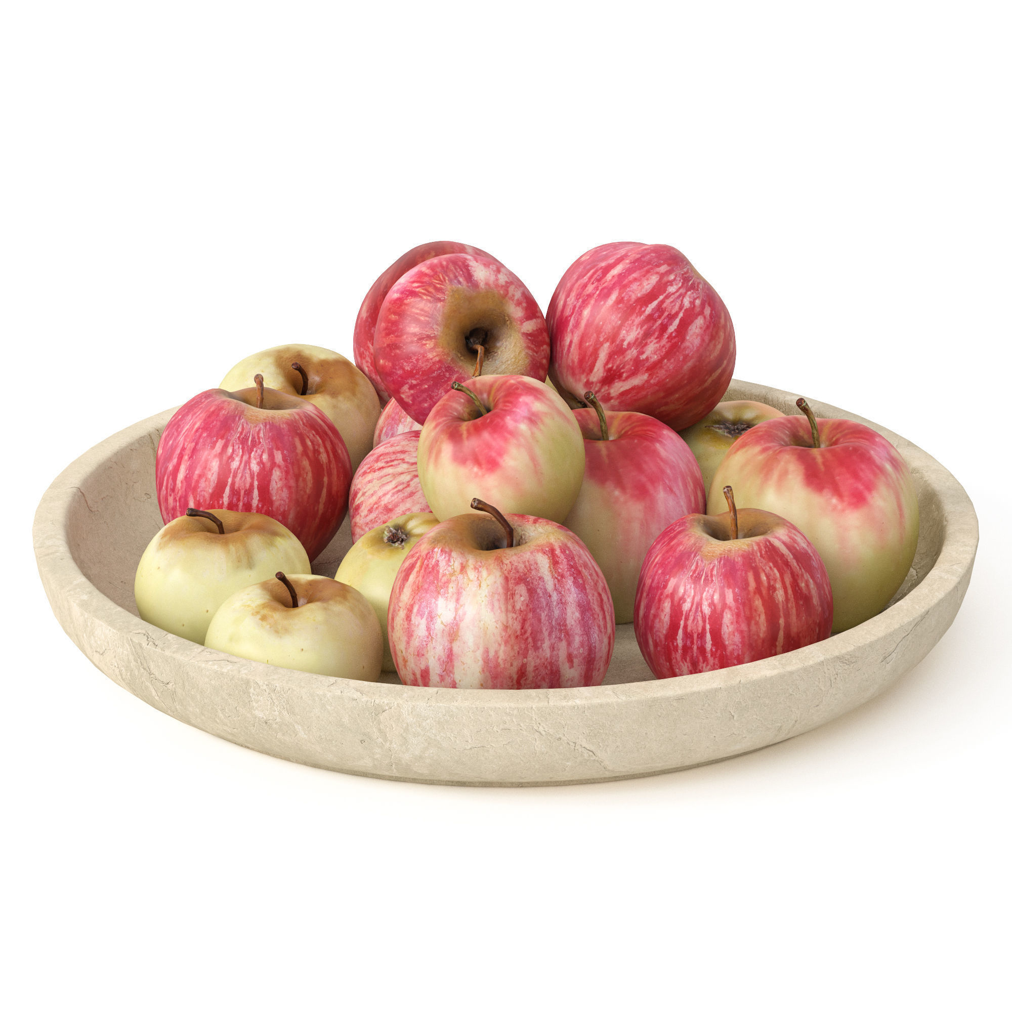 Decorative set of fruits 3D model_1