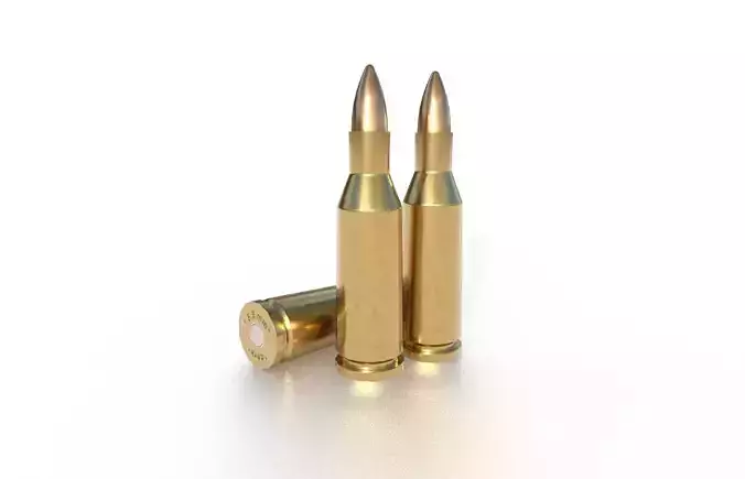 56x39mm Russian Ammo Low-poly 3D model