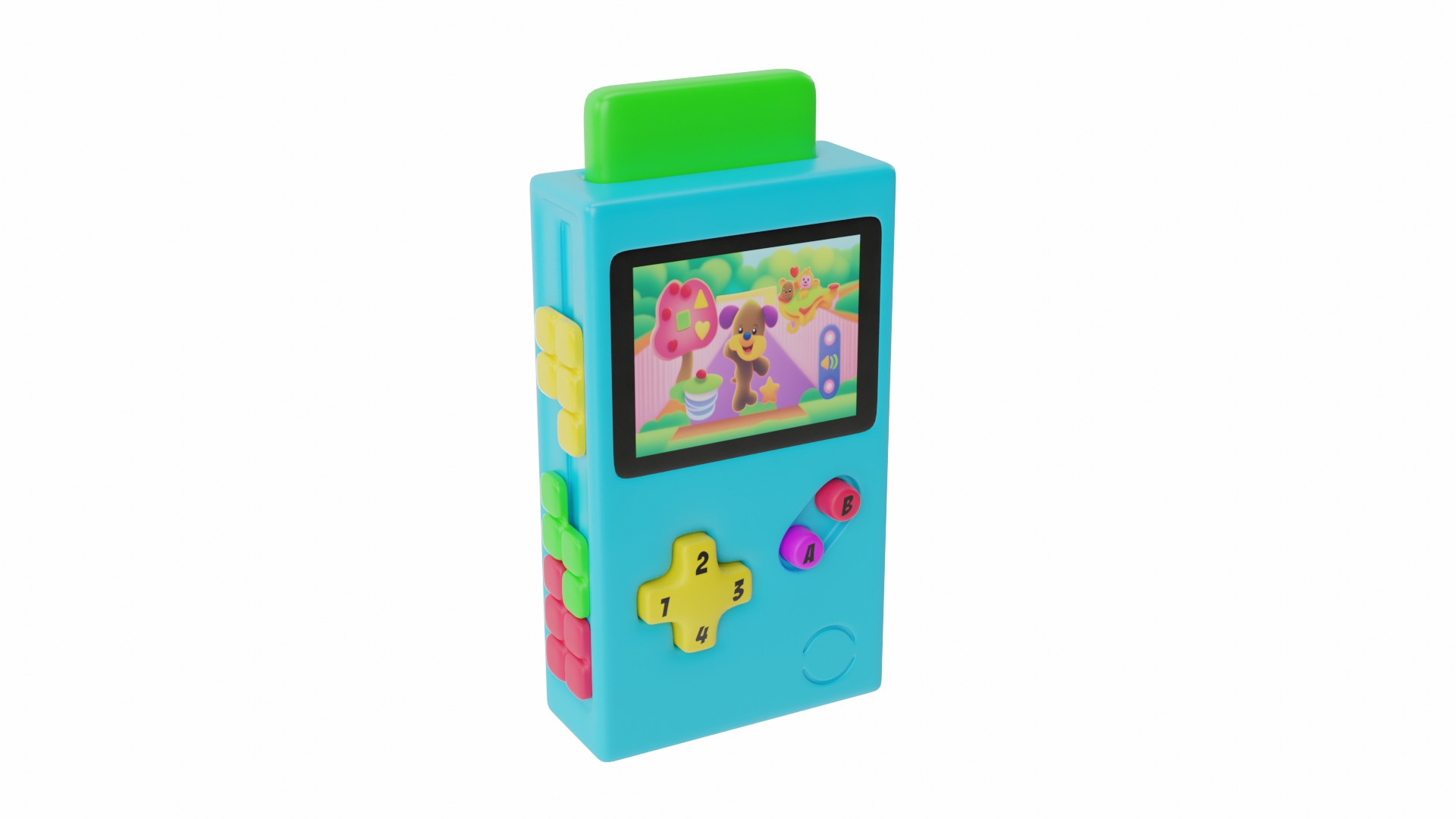 Little Gamer Toy 3D model_1