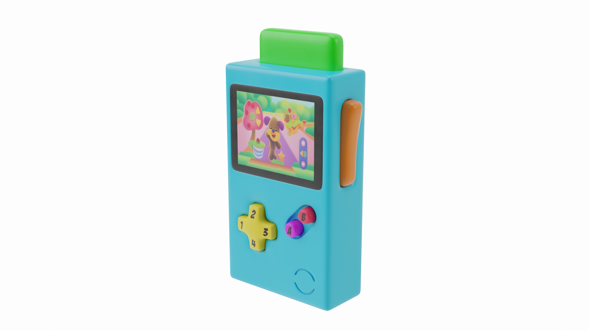 Little Gamer Toy 3D model_2