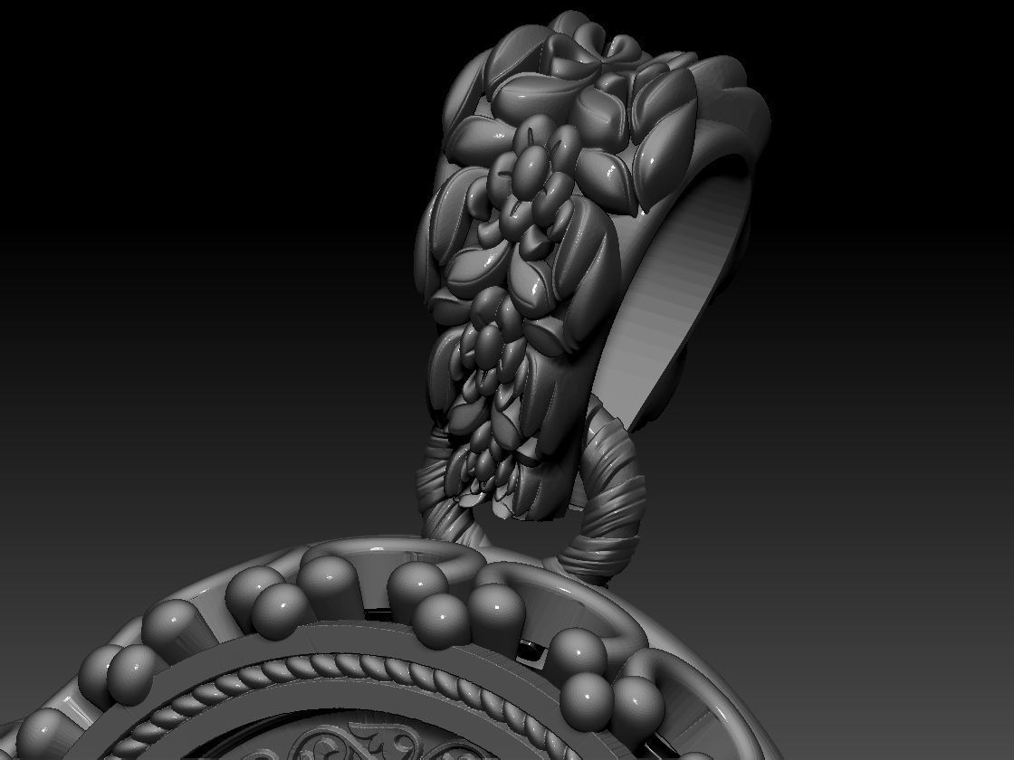 Santa Irene Chrysovalantou pendant 3D print model 3D print model_11