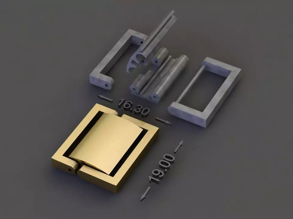 watch lock 3D print model