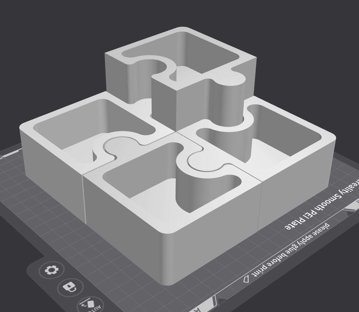 Puzzle Apero cup - Puzzle appetizer cup 3D print model_4