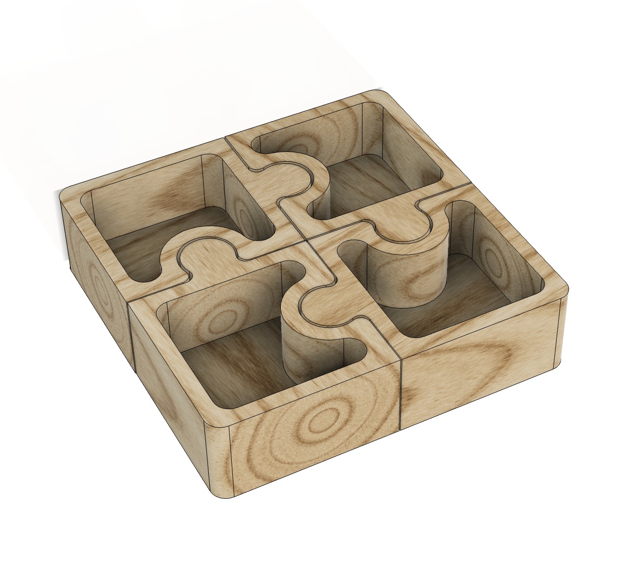 Puzzle Apero cup - Puzzle appetizer cup 3D print model_2