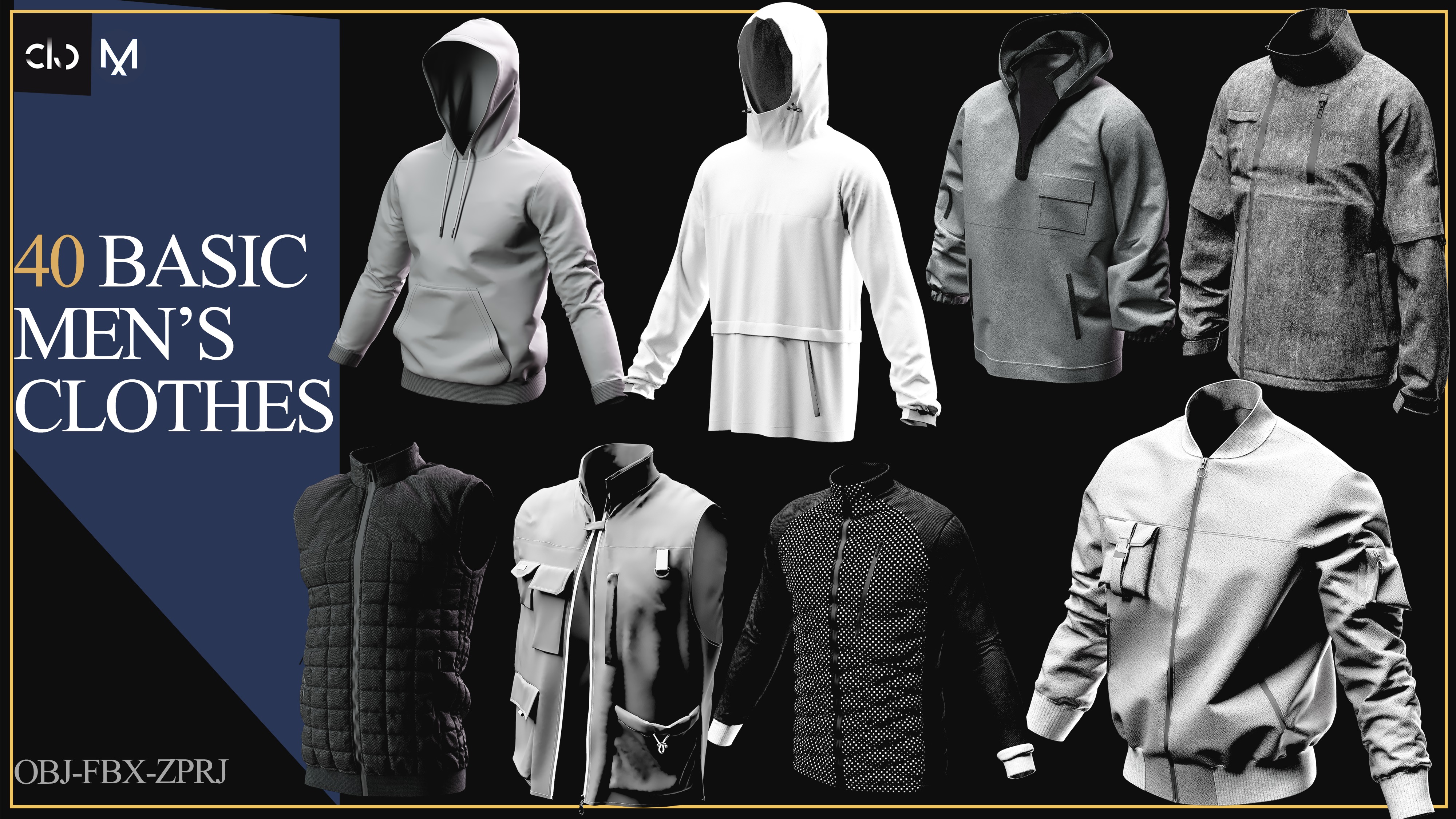 40 Men Clothes-MEGA PACK 3D print model_3
