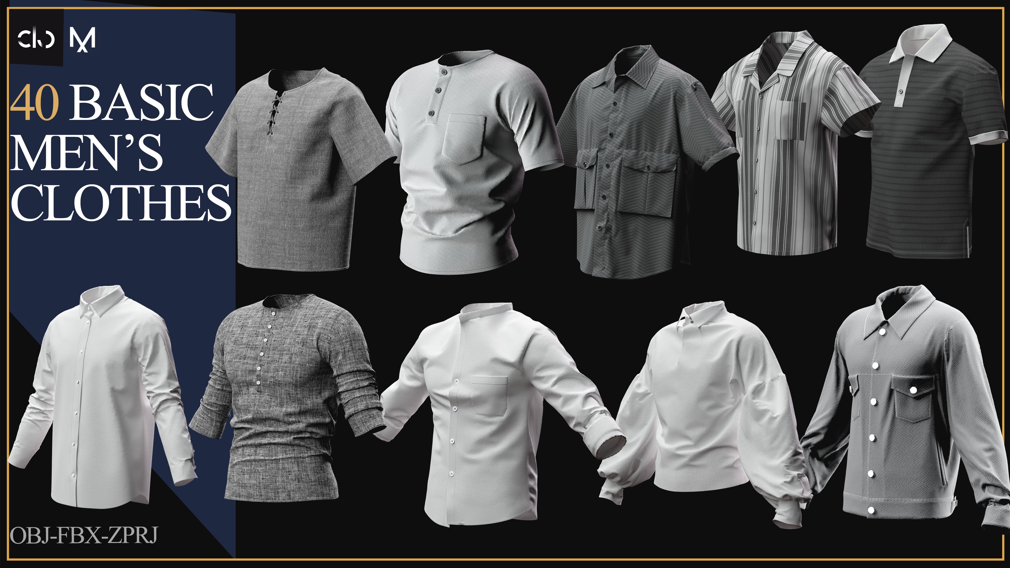 40 Men Clothes-MEGA PACK 3D print model_2