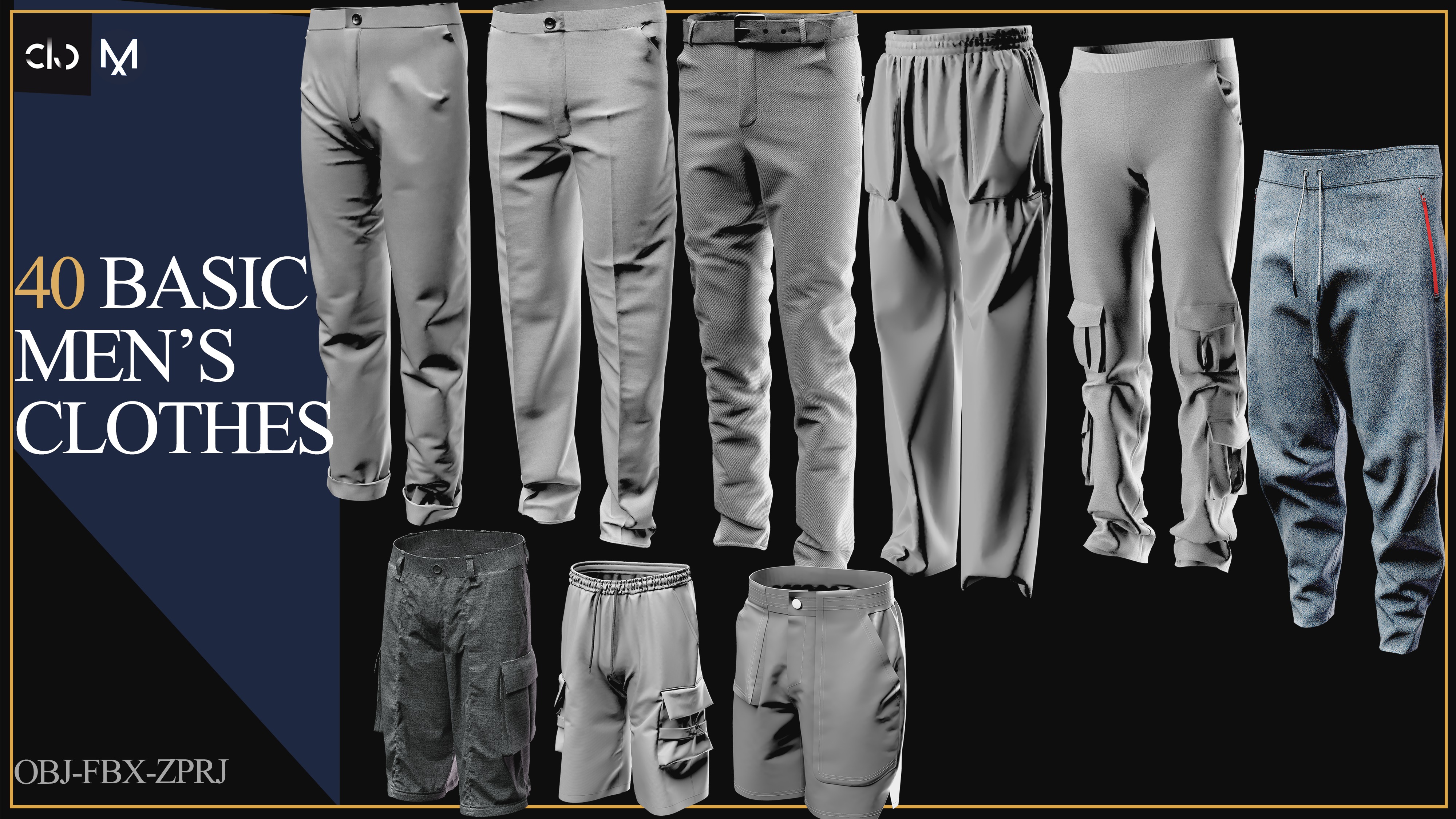 40 Men Clothes-MEGA PACK 3D print model_4