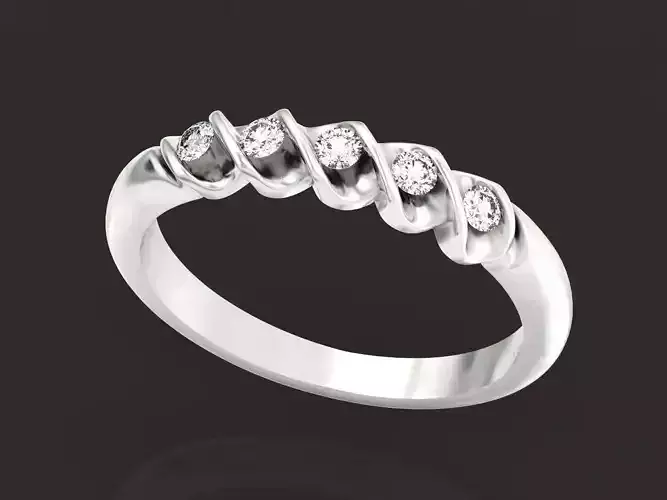 twisted wedding ring 1332