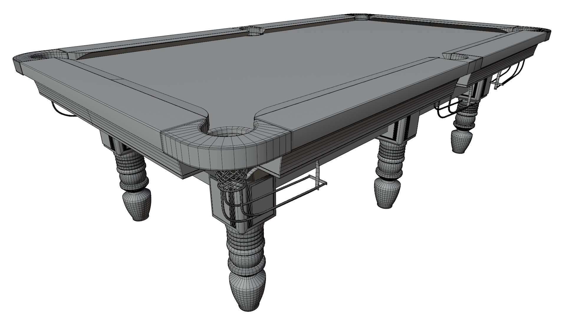 Pool Table 3D model_9