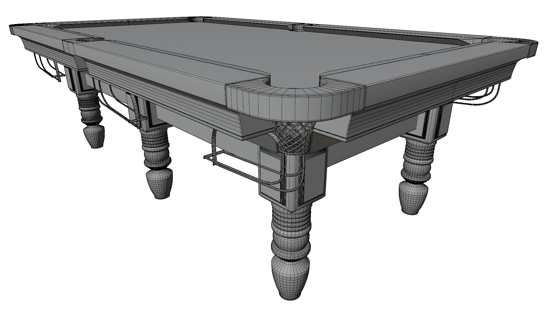 Pool Table 3D model_11