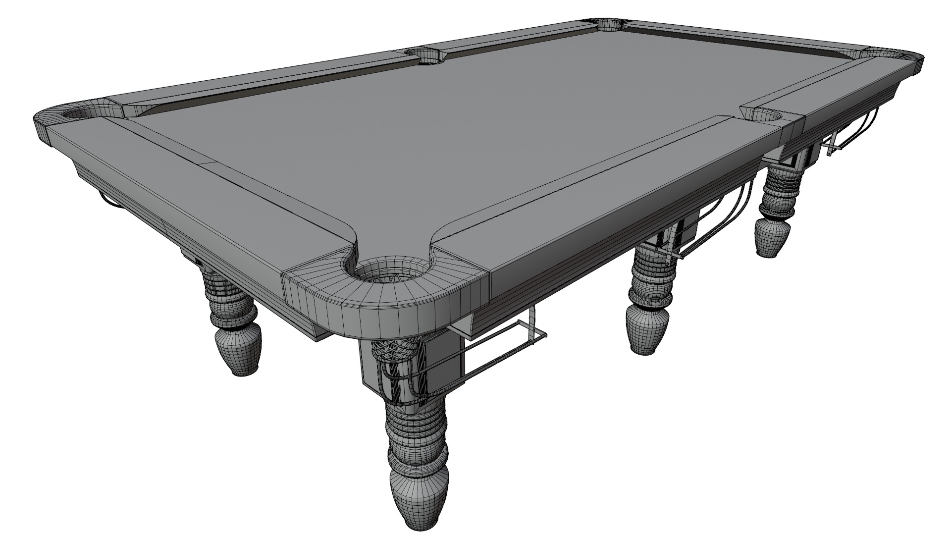 Pool Table 3D model_13