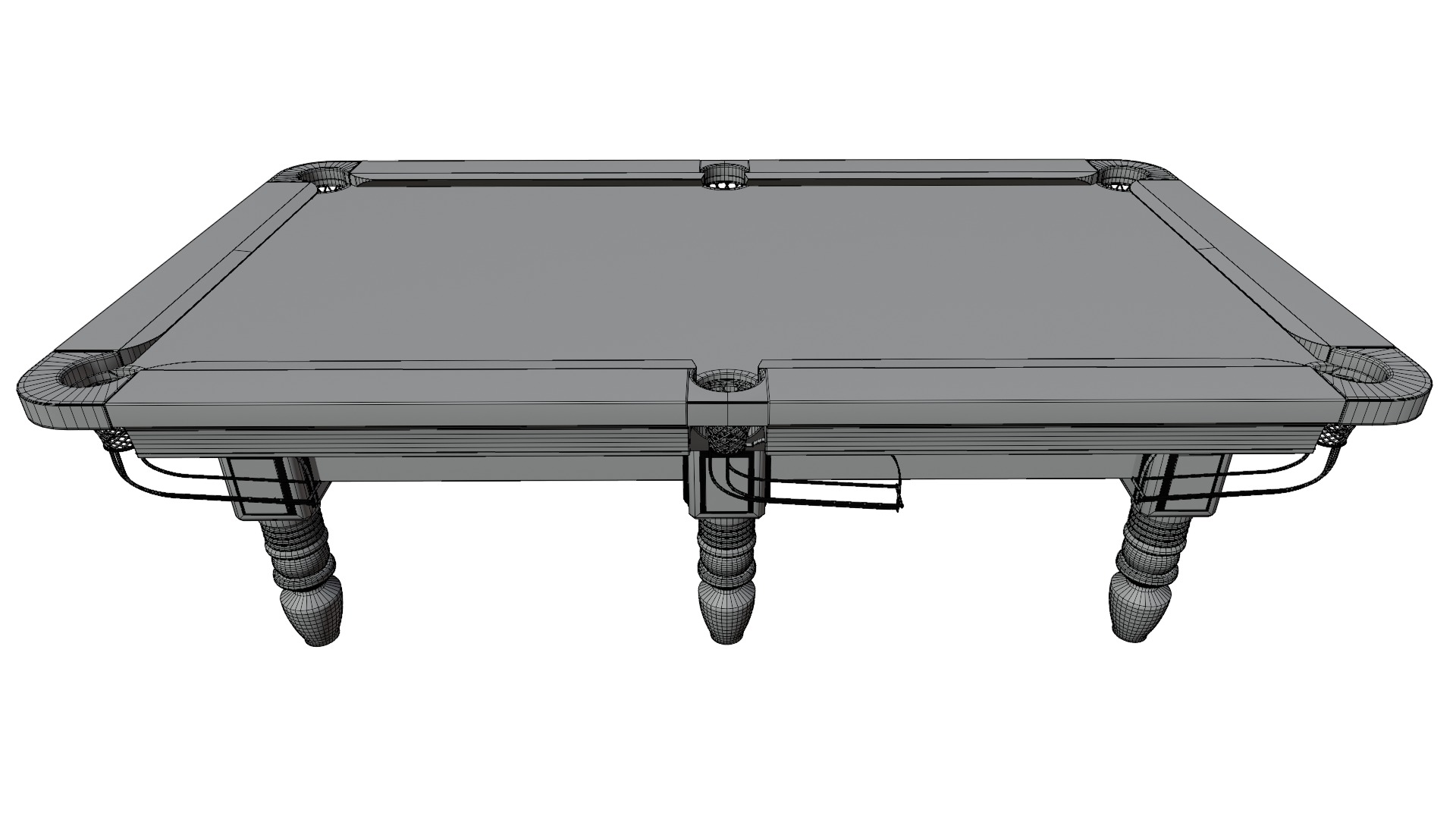 Pool Table 3D model_10