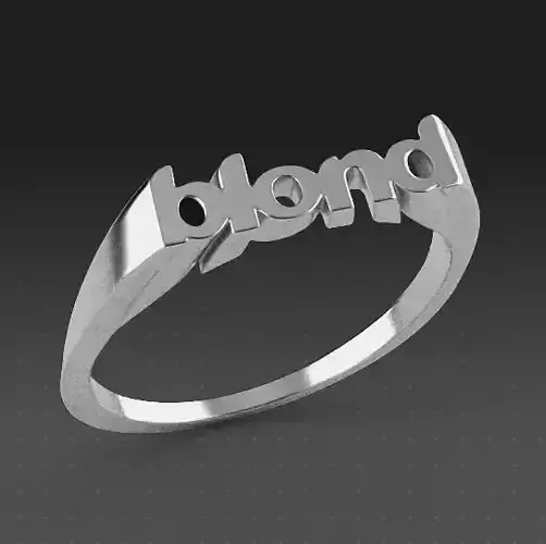 Frank Ocean Blonde Ring 3D print model