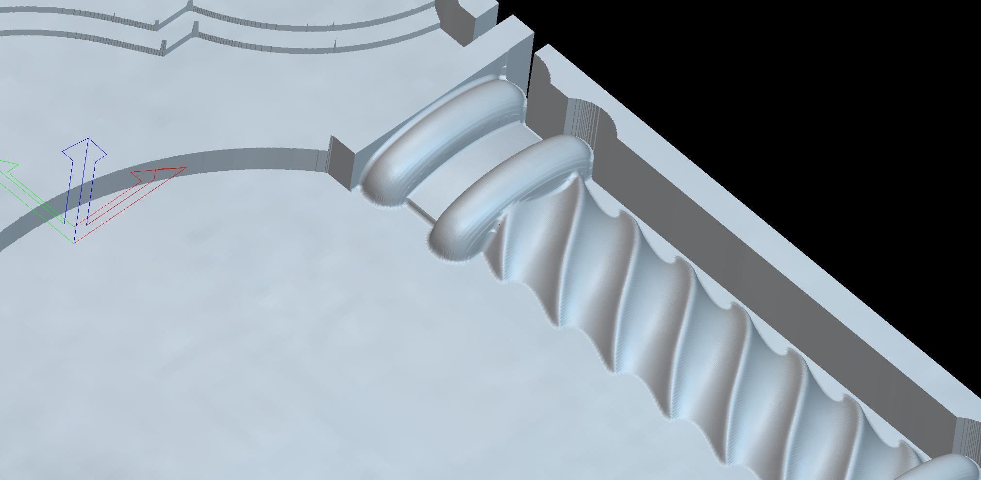 Cross with Columns 3D STL Model for CNC 3D print model_7