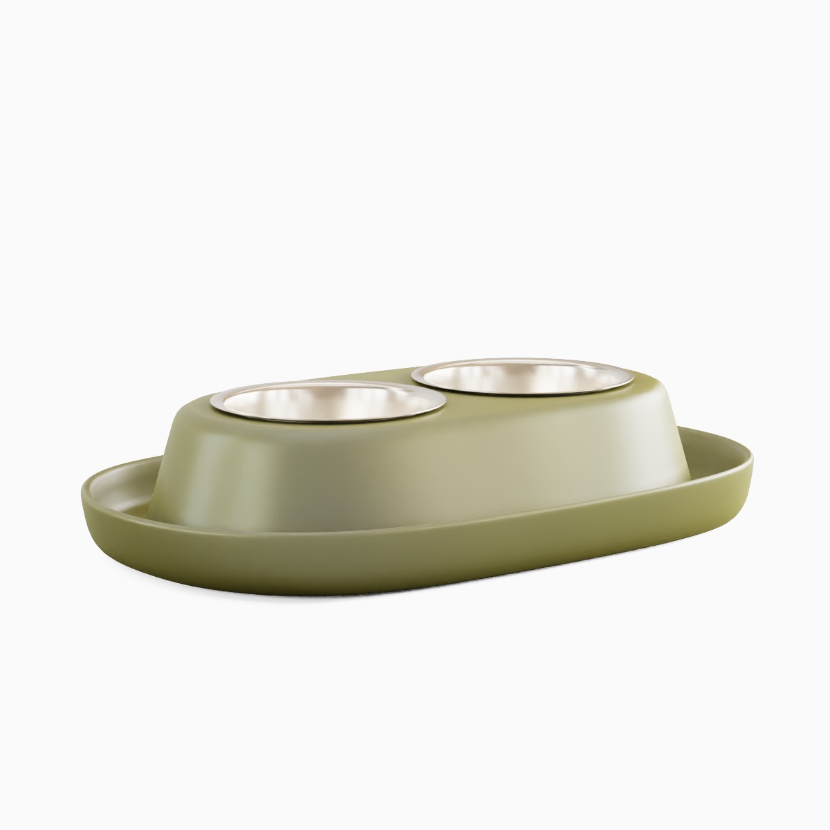 Plastic Pet Bowl 04 3D model_2