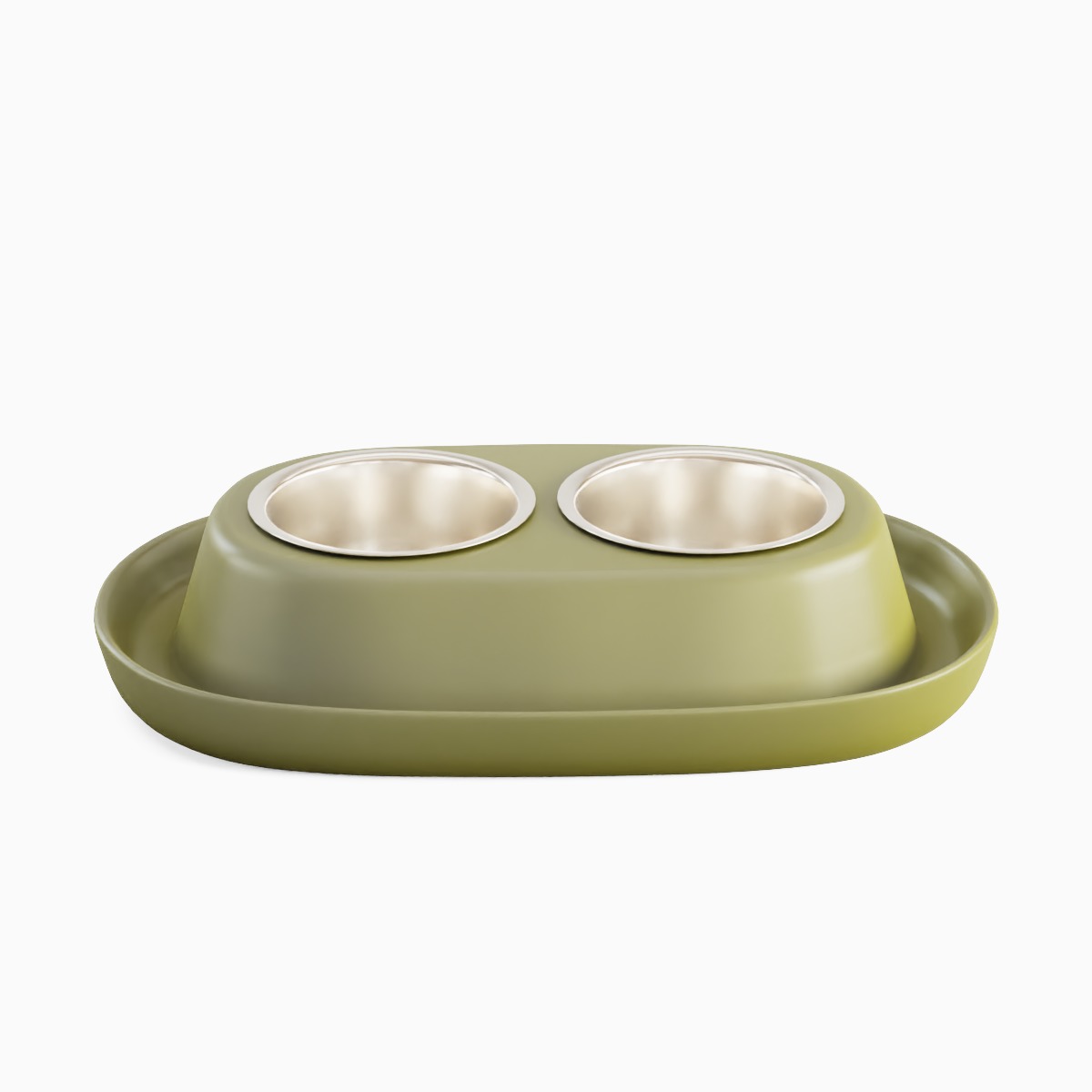 Plastic Pet Bowl 04 3D model_1