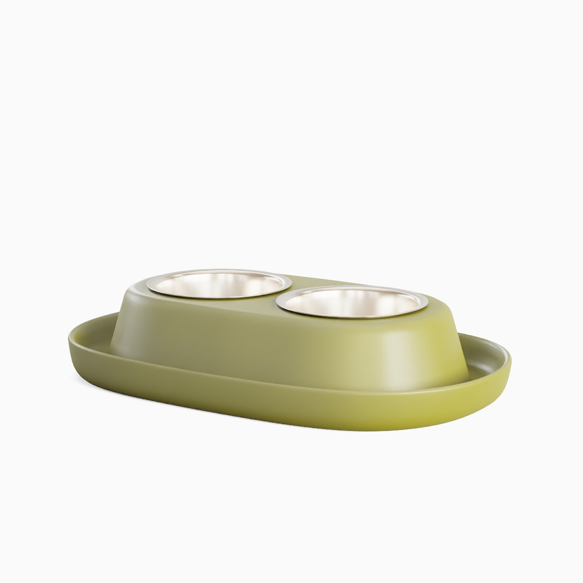Plastic Pet Bowl 04 3D model_3