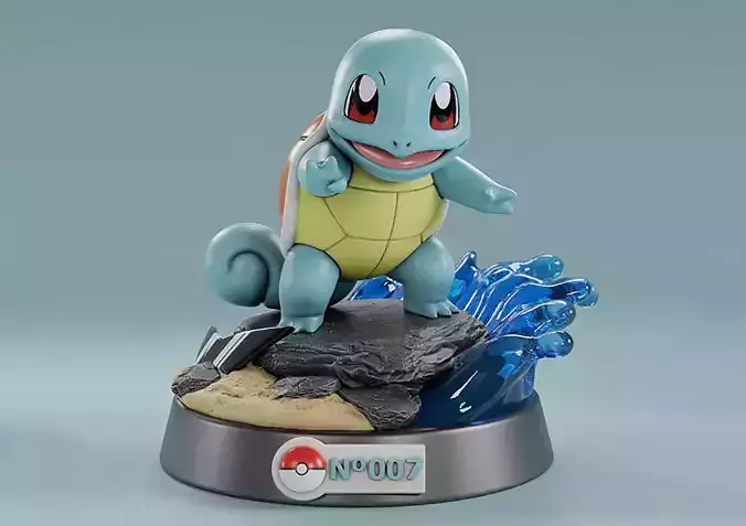 Pokemon - Squirtle 3D Model Ready to Print