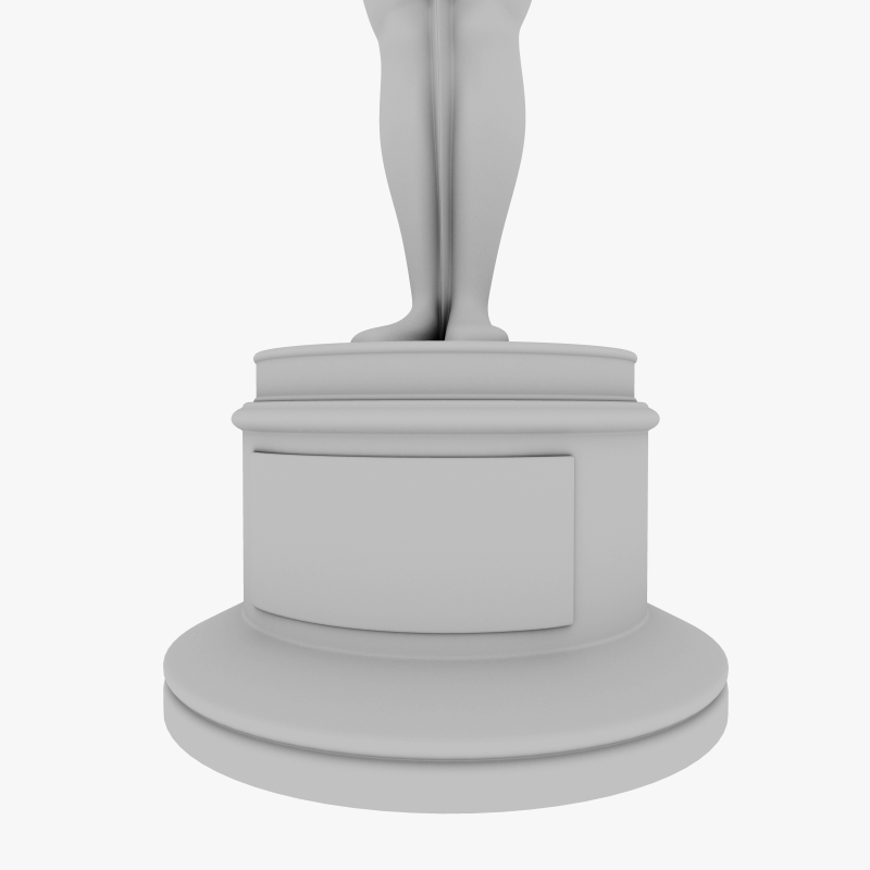 Oscar Award 3D model_10
