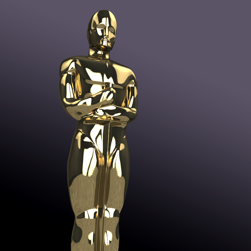 Oscar Award 3D model_6