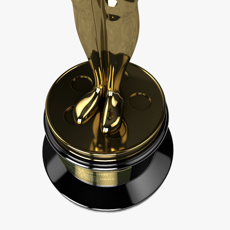 Oscar Award 3D model_3