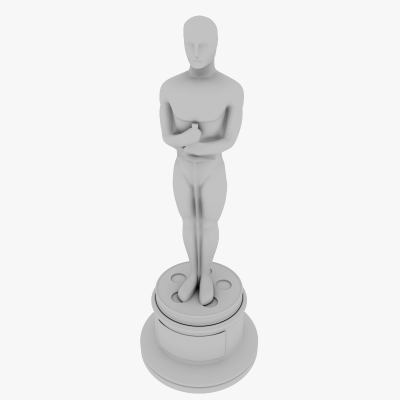 Oscar Award 3D model_11