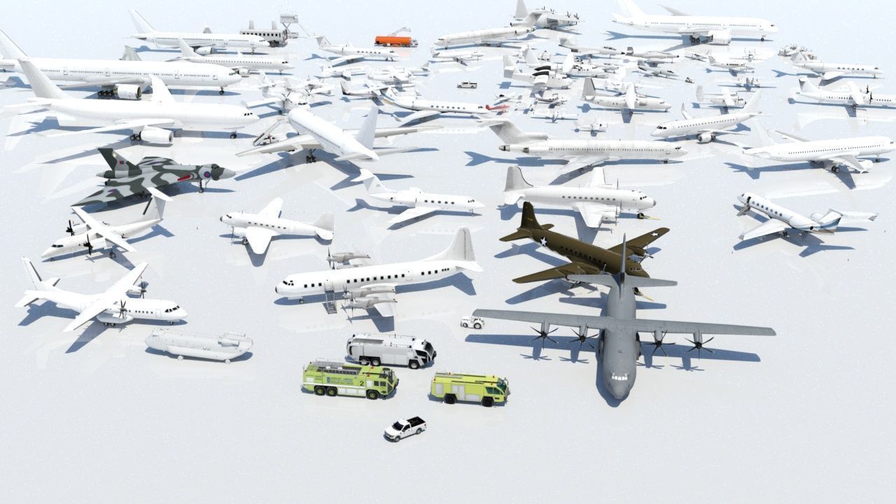 half ton Pickup truck regular cab low poly static Low-poly 3D model_5