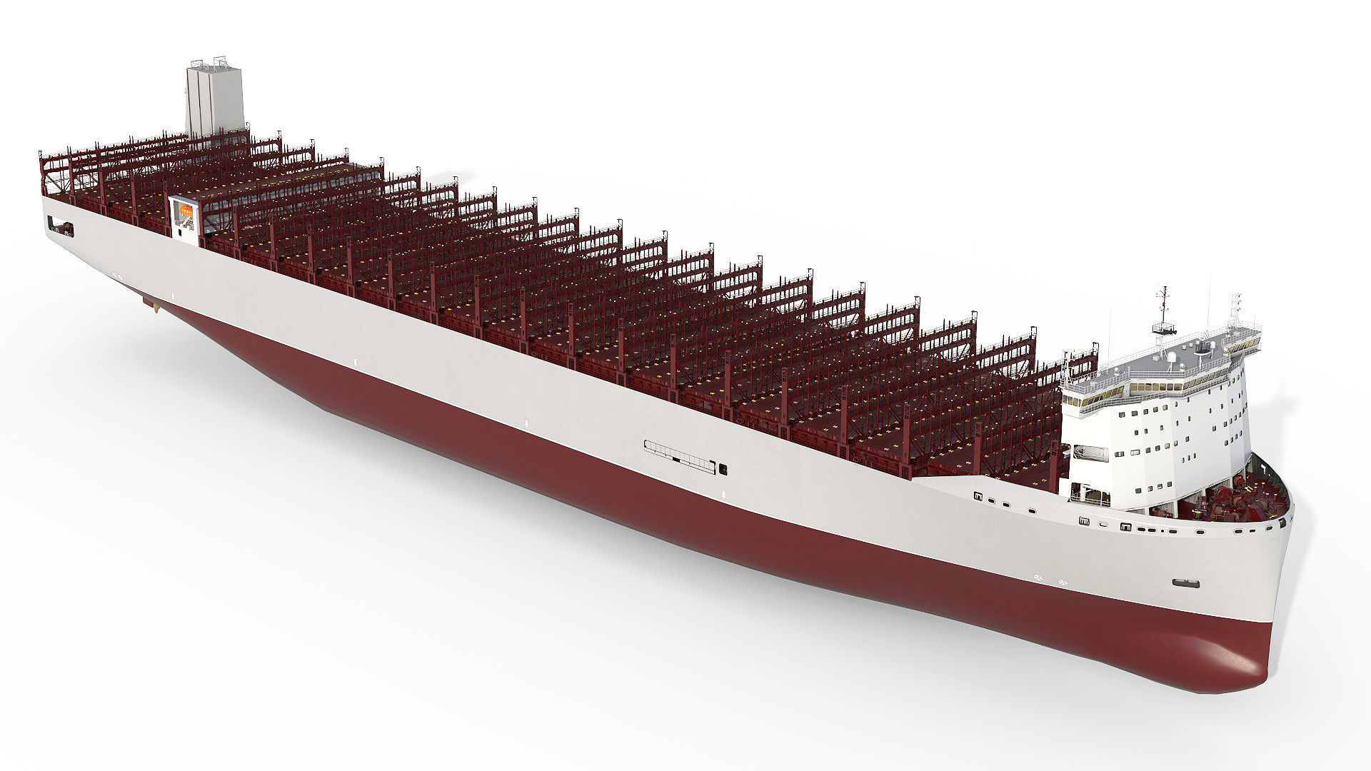 Next Generation Container Ship Grey 3D model_6