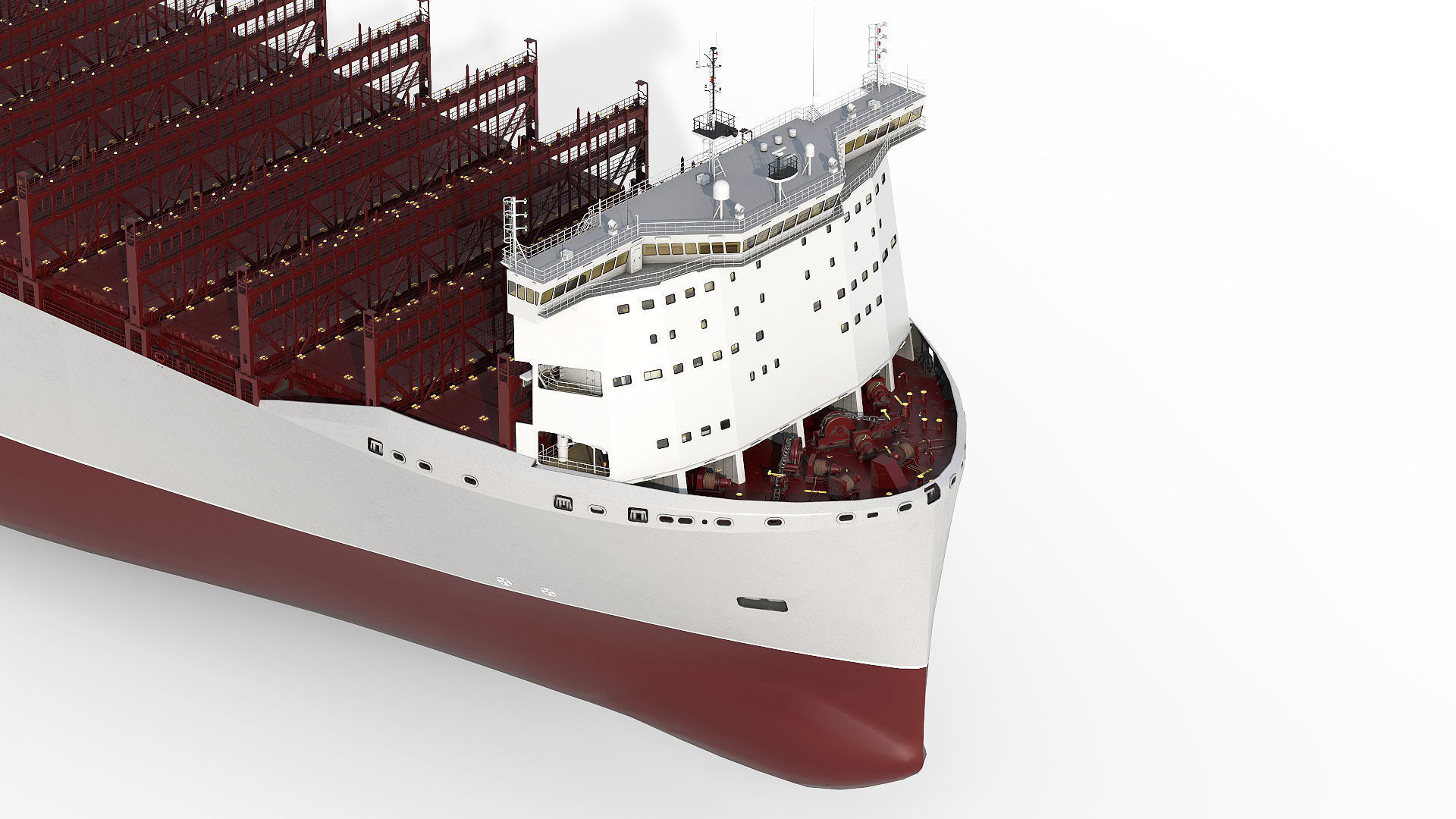 Next Generation Container Ship Grey 3D model_3
