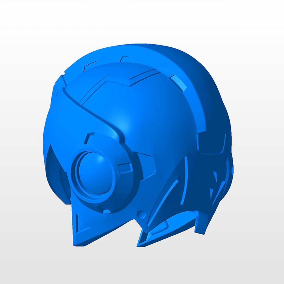 Megaman X Helmet STL 3D Print Files 3D print model_1