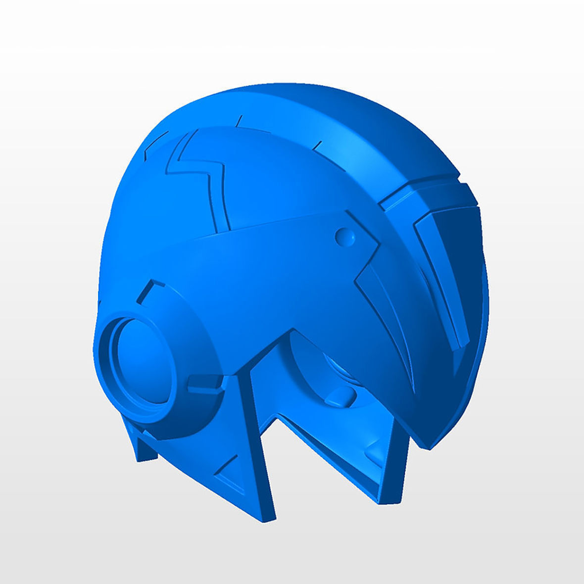 Megaman X Helmet STL 3D Print Files 3D print model_2