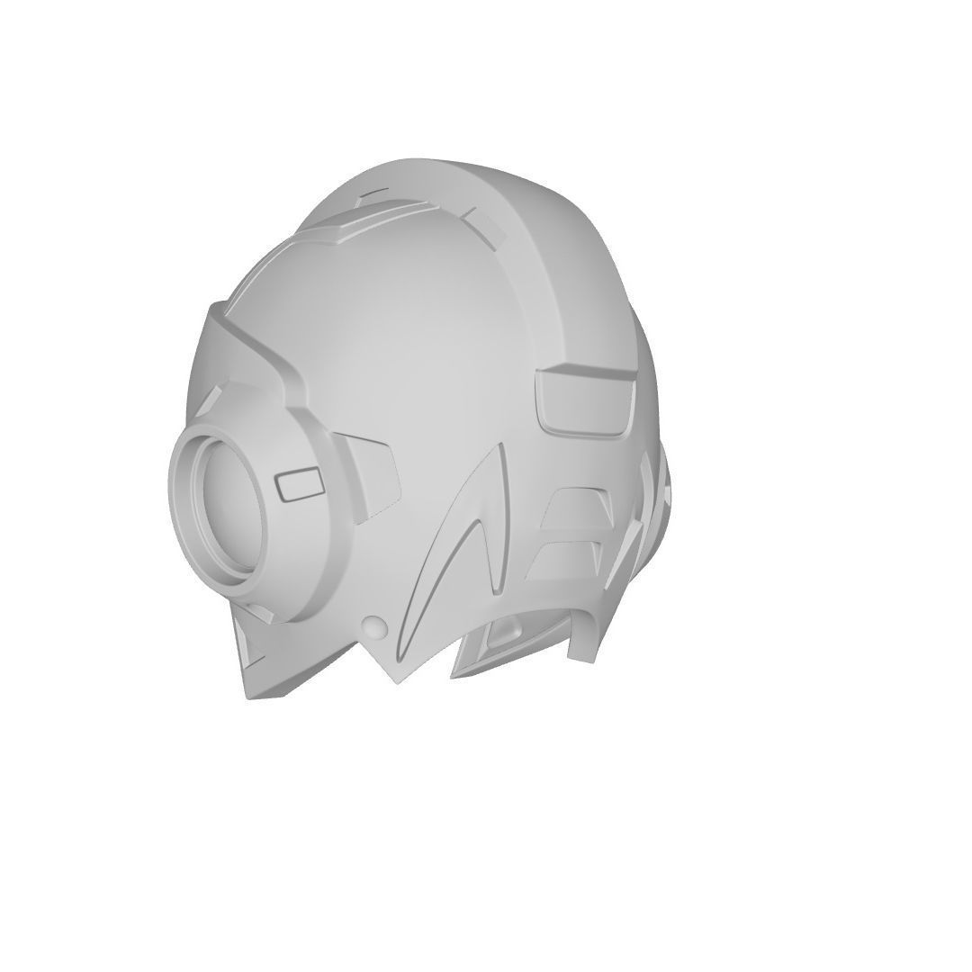 Megaman X Helmet STL 3D Print Files 3D print model_3