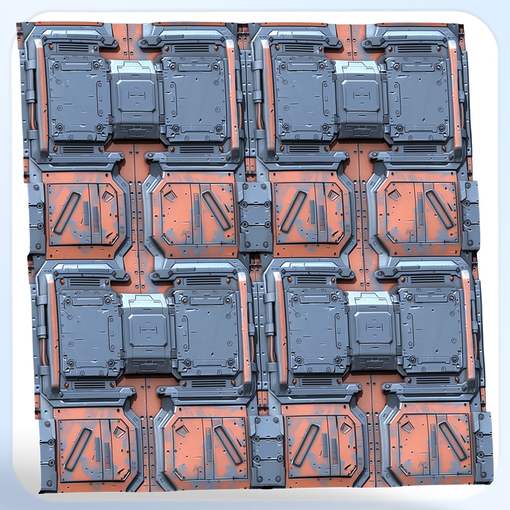 Sci-FI Seamless Texture Texture_4