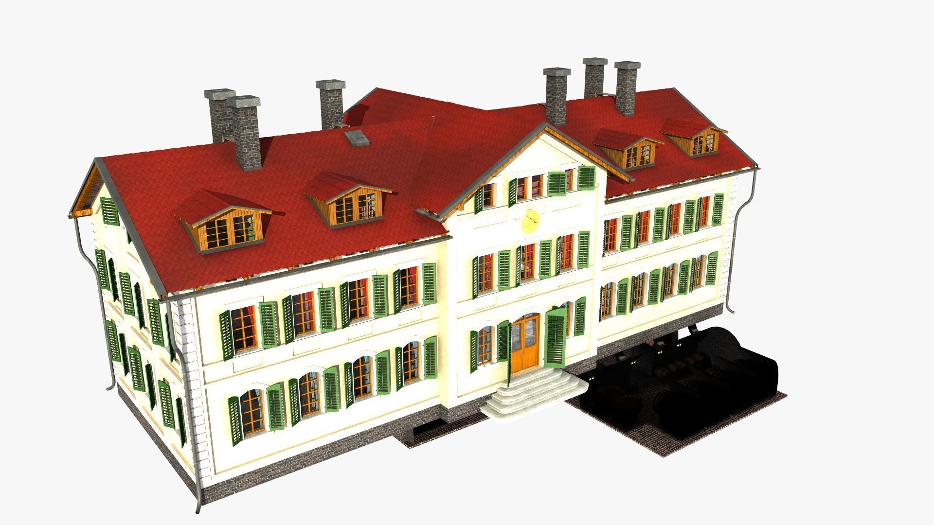 Mansion house 3D model_31