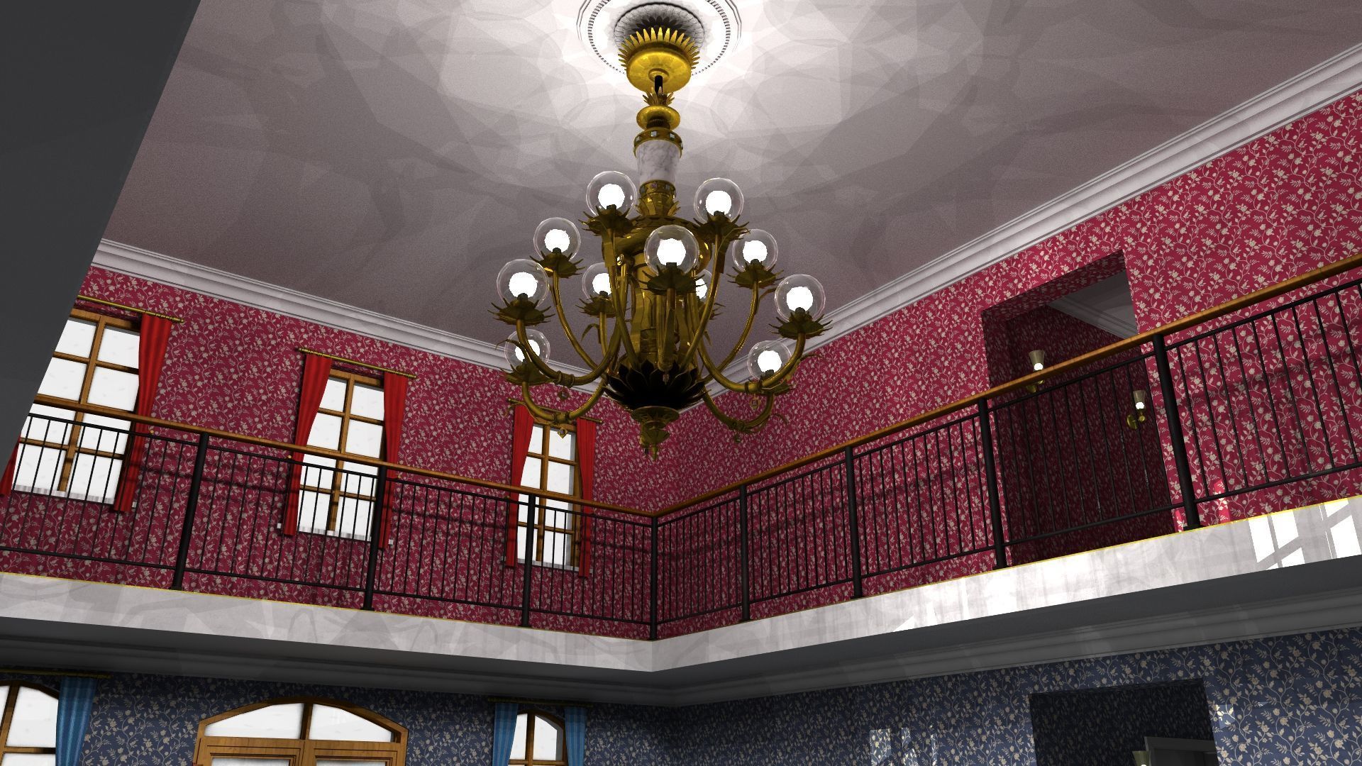 Mansion house 3D model_8