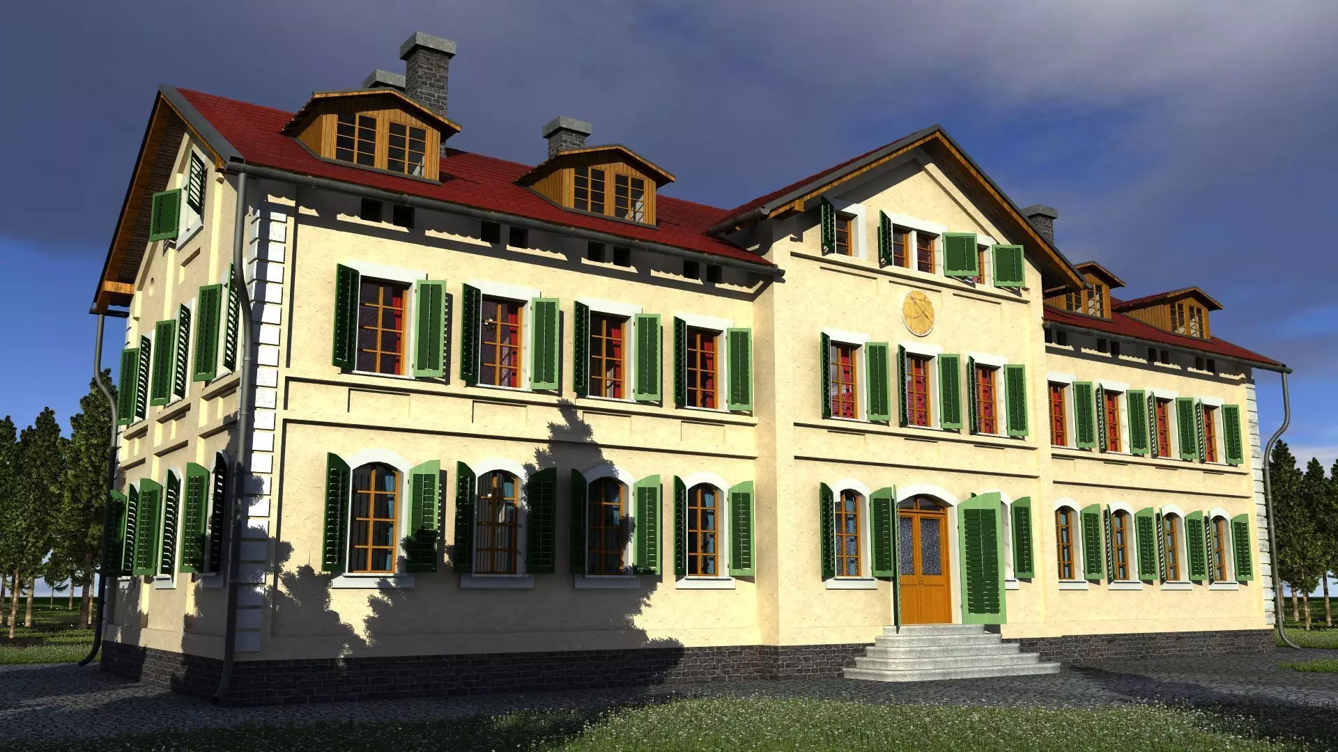 Mansion house 3D model_0