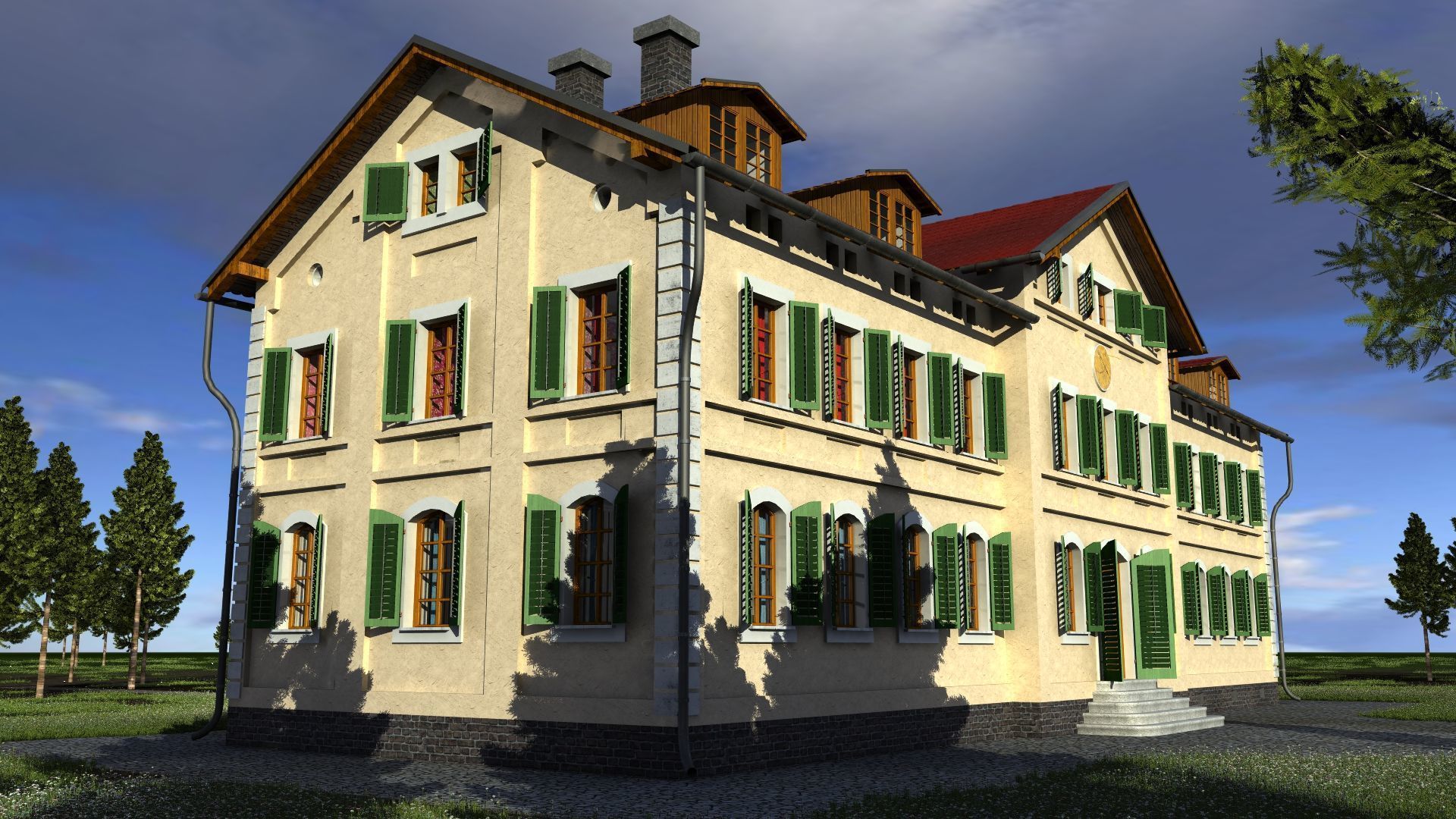 Mansion house 3D model_20