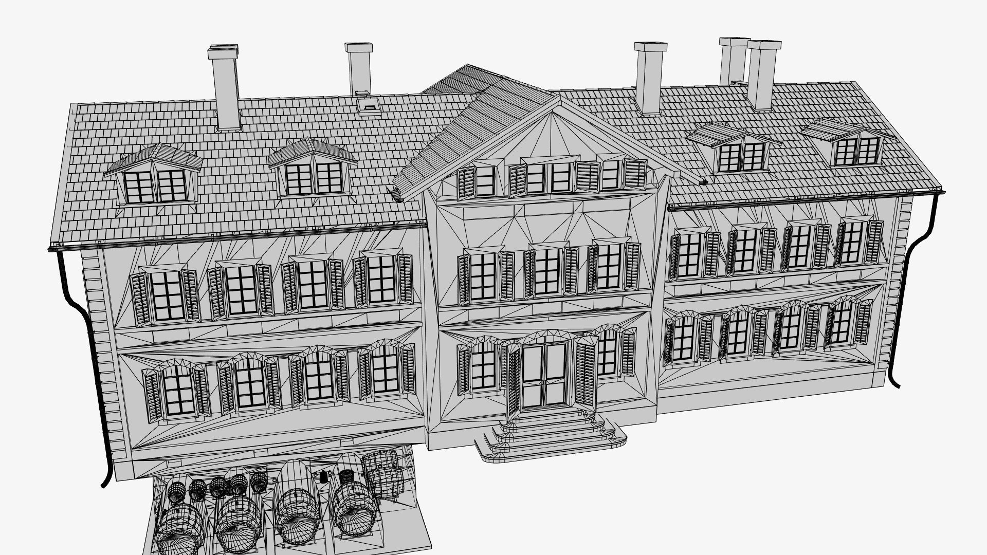 Mansion house 3D model_39
