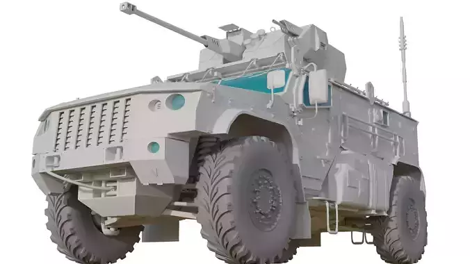 Typhoon VDV Russian Armored Transport With Full Interior