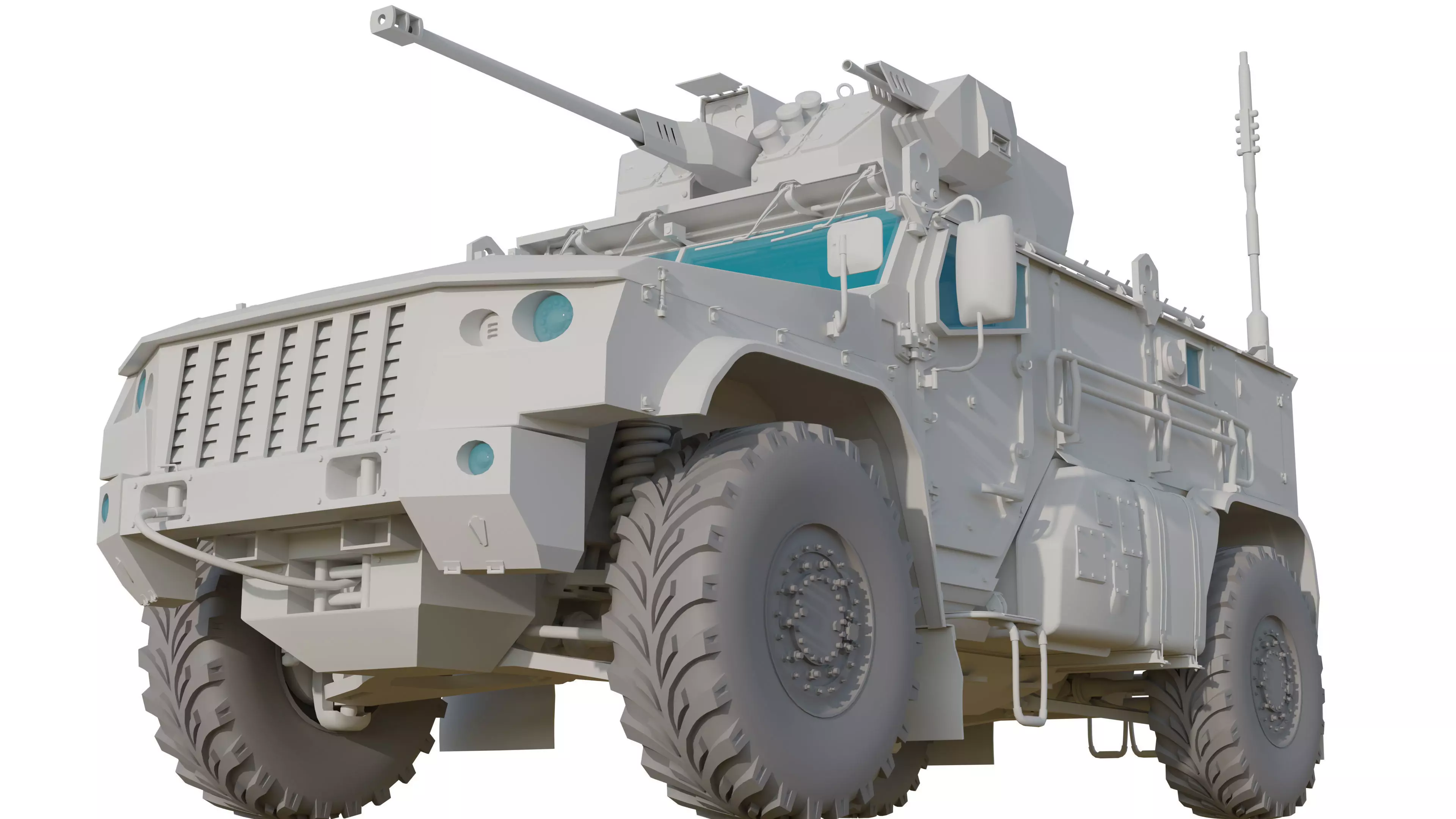 Typhoon VDV Russian Armored Transport With Full Interior Low-poly 3D model