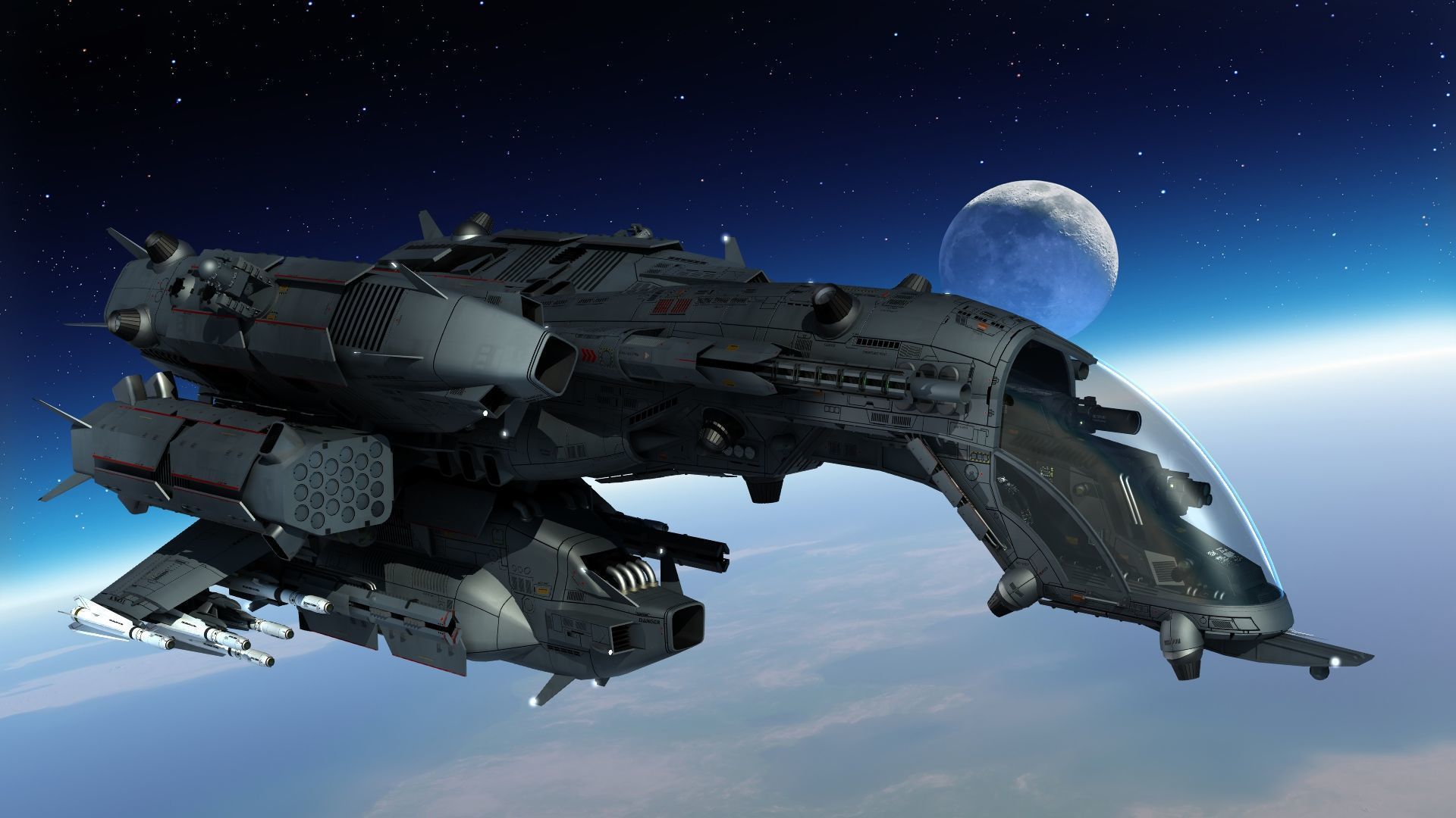 Dragonfly Robotic Fighter Drone 3D model_1