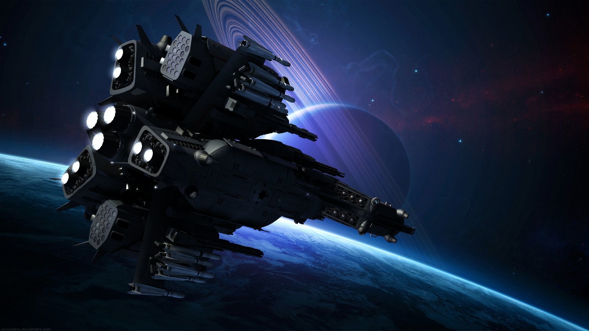 Dragonfly Robotic Fighter Drone 3D model_2