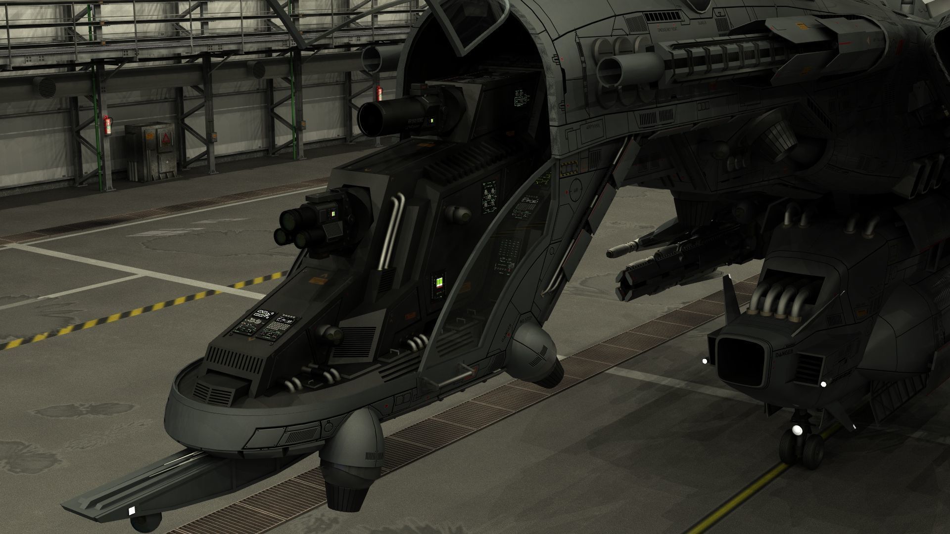 Dragonfly Robotic Fighter Drone 3D model_11