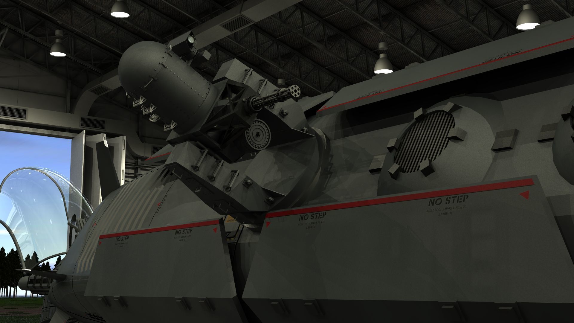 Dragonfly Robotic Fighter Drone 3D model_15