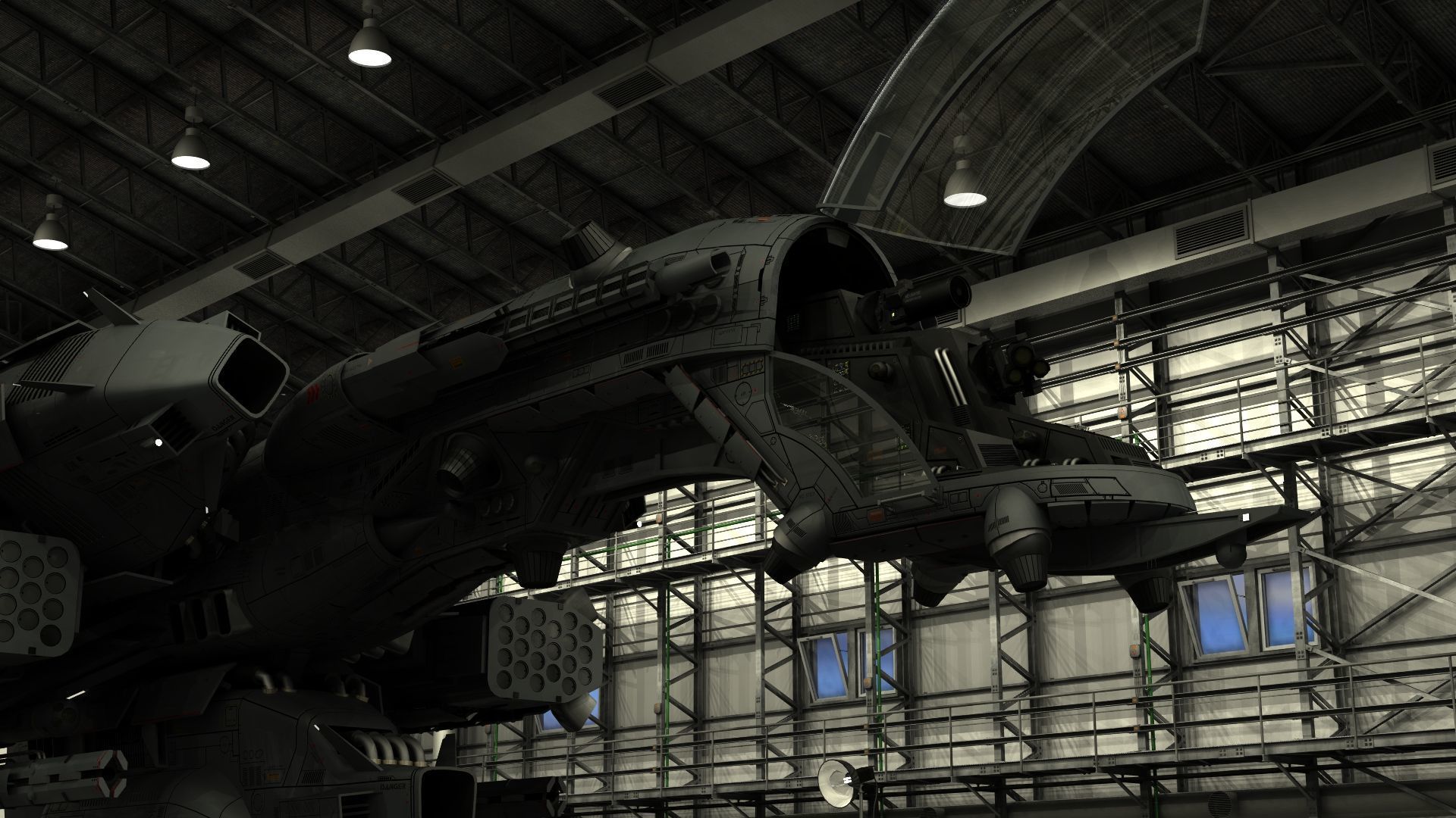 Dragonfly Robotic Fighter Drone 3D model_10